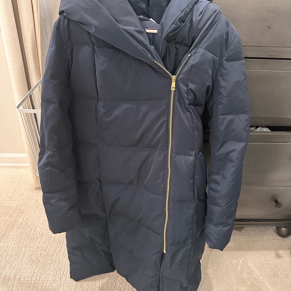 Cole Haan Dark Blue Puffer Coat